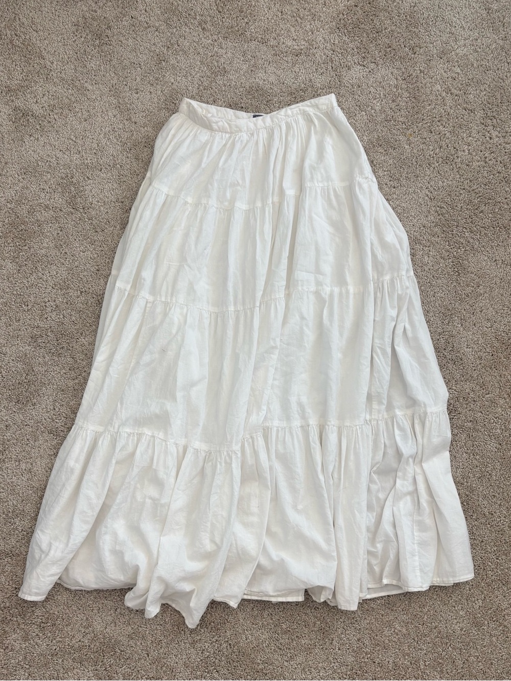 Vintage white Maxi Skirt